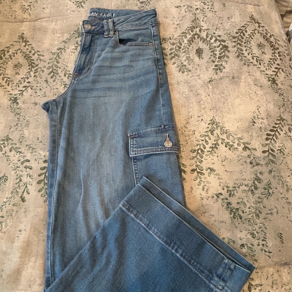 American Eagle Outfitters Relaxed Fit Blue Jeans